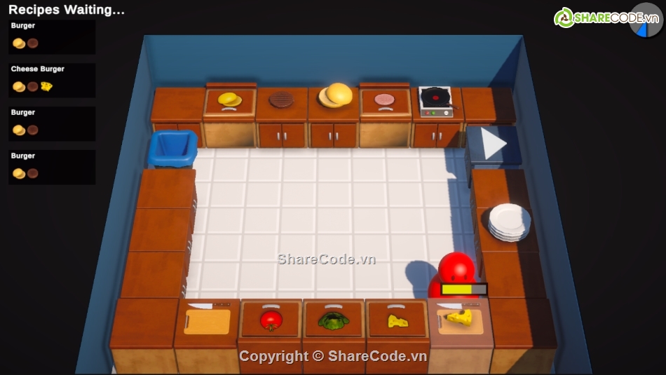 Source code game,Unity C#,nhà hàng,code Unity game,code chất lượng,Unity